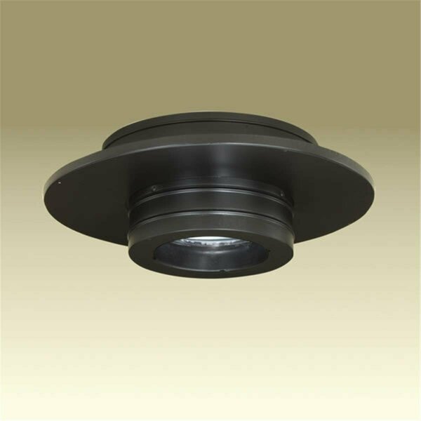 Ricki&Aposs Rugs 6 Inch  Dura Vent Duratech Round Ceiling Support  Black  Does Not Include Trim Collar RI2845994